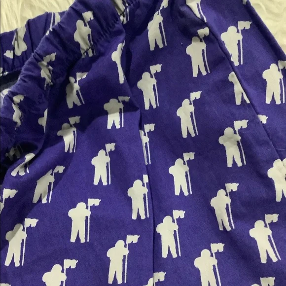 Vineyard Vines novelty blue MTV pj lounge elastic pants - Picture 6 of 7